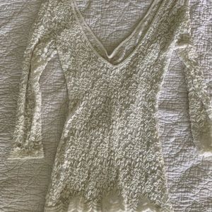 Lace shirt - Off White